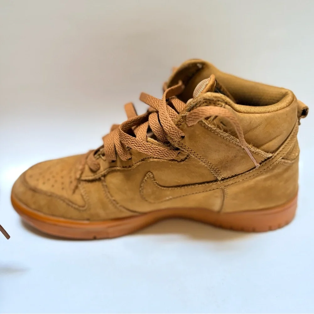 Nike | Dunk High Premium GS Sneakers 886070-200 - Youth 6.5Y Flax - Picture 6 of 10